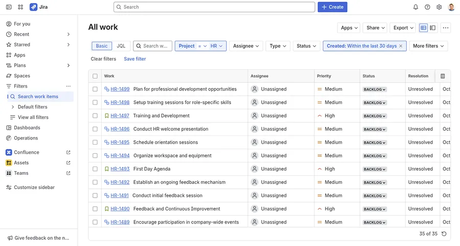 Bulk-clone Jira issues from JQL, entire result set cloned in one background job